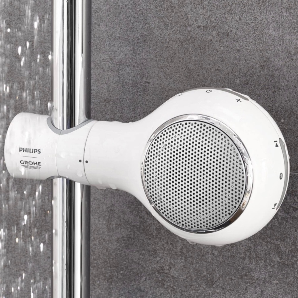 Speaker for shower in White GROHE PHILLIPS 26270LV0 Aquatunes Bluetooth